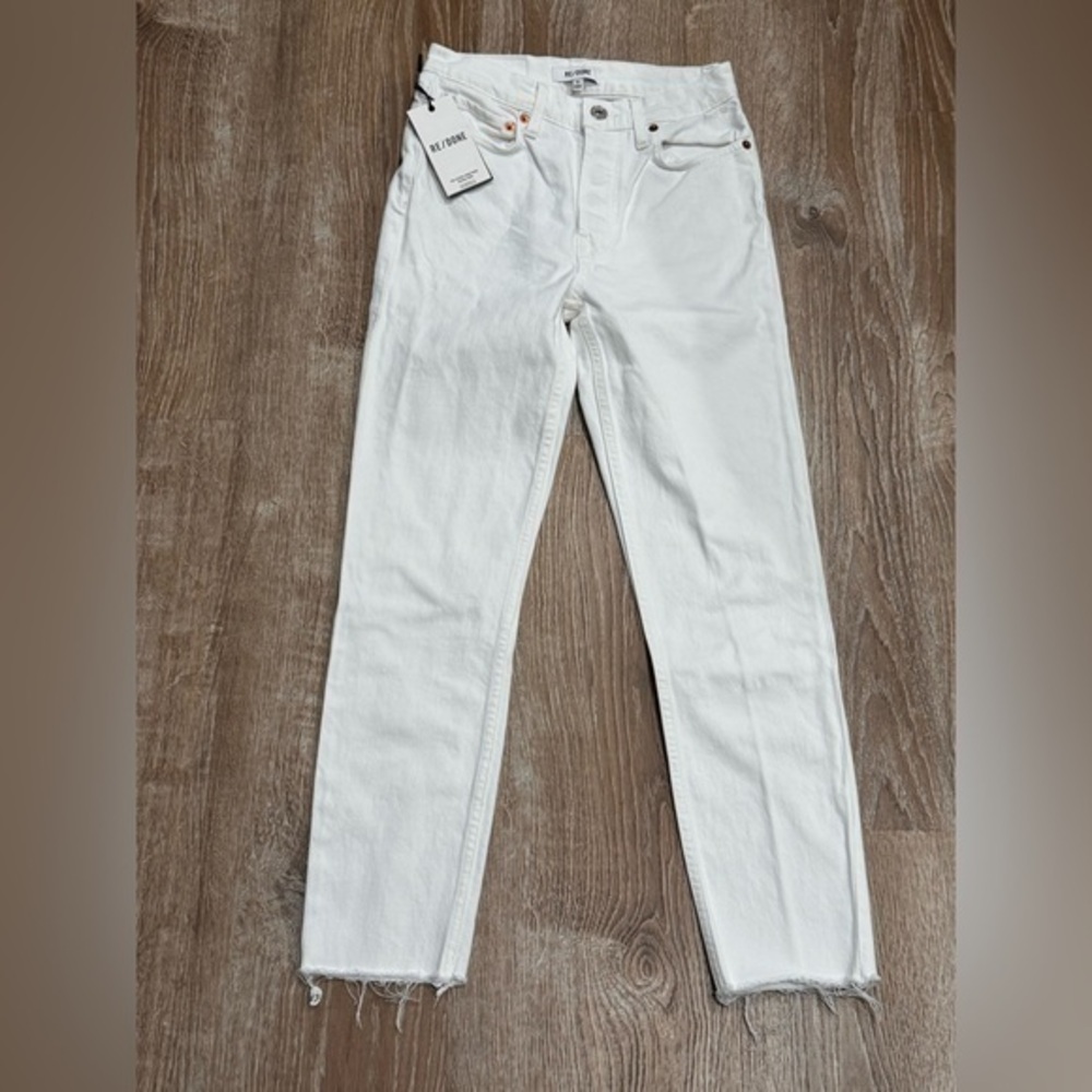 Re/done 70s ultra high rise stove pipe Jeans